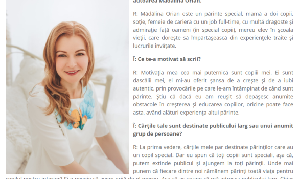 Interviu cu Mădălina Orian, autoarea cărții ”Logo-Armonia de Acasă” 11 madalina orian 4